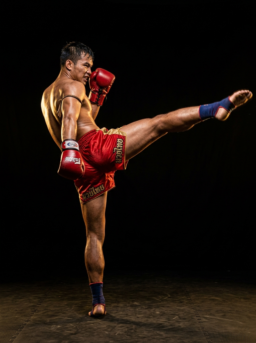 Muay Thai fighter training at Sityodtong Gym