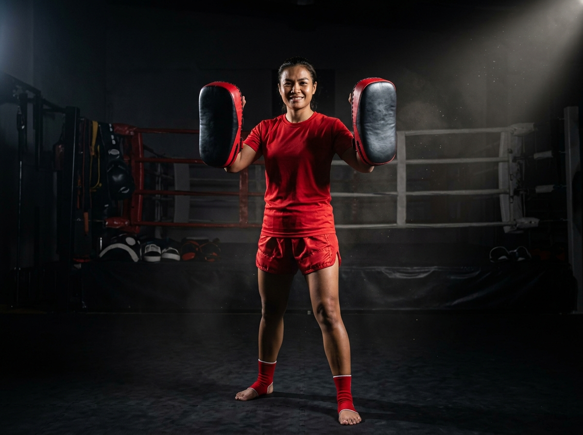 Kru Nong coaching a student